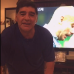 Maradona apoyo a Sauro