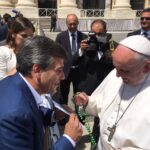 Zabaleta junto a Francisco