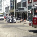 Accidente en el centro de Morón