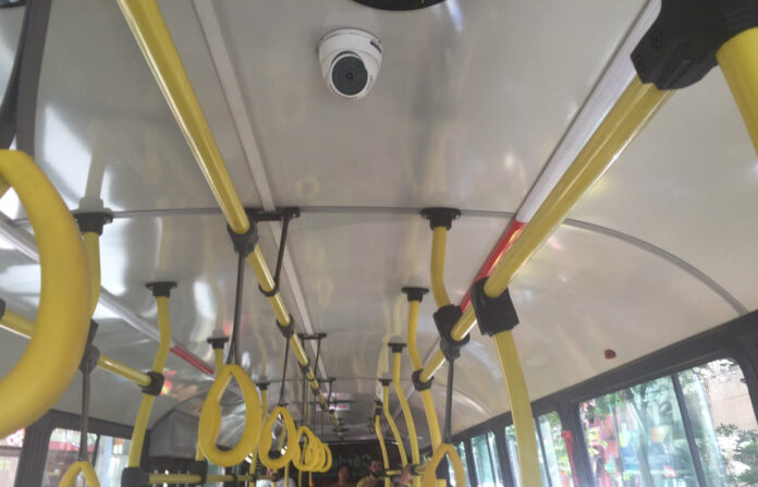 Cámaras de seguridad en colectivos