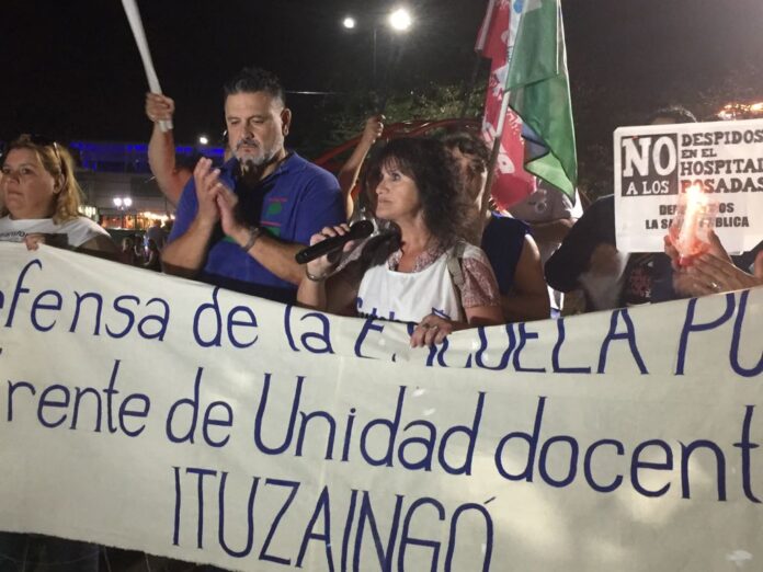 Marcha de antorchas en Ituzaingó
