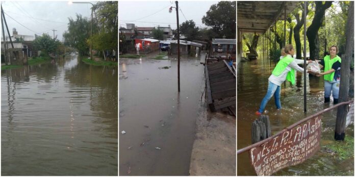 Evacuados tras el temporal