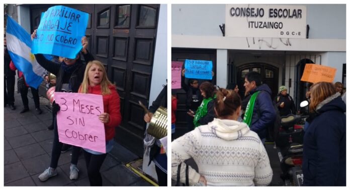 Protesta de auxiliares de Ituzaingó