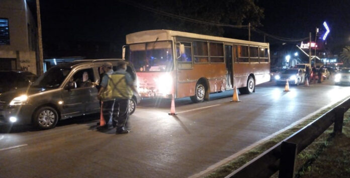 Operativo de tránsito en Ituzaingó