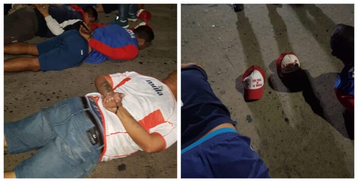 Detención hinchas de Morón
