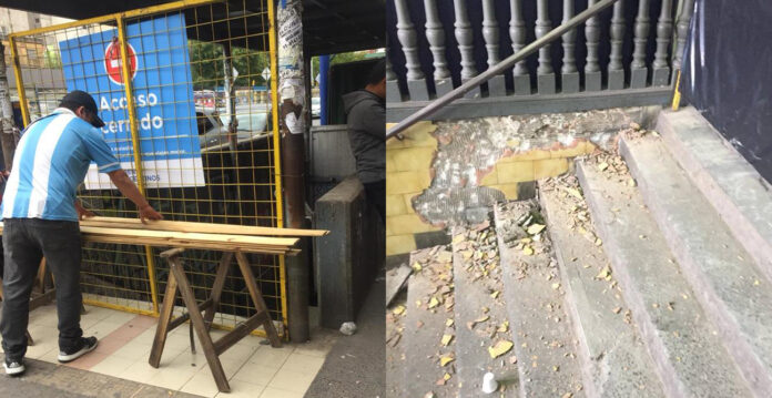 Obras en estación Ramos Mejía