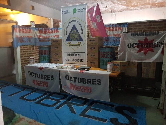 Detienen a miembros de organización barrial de Moreno