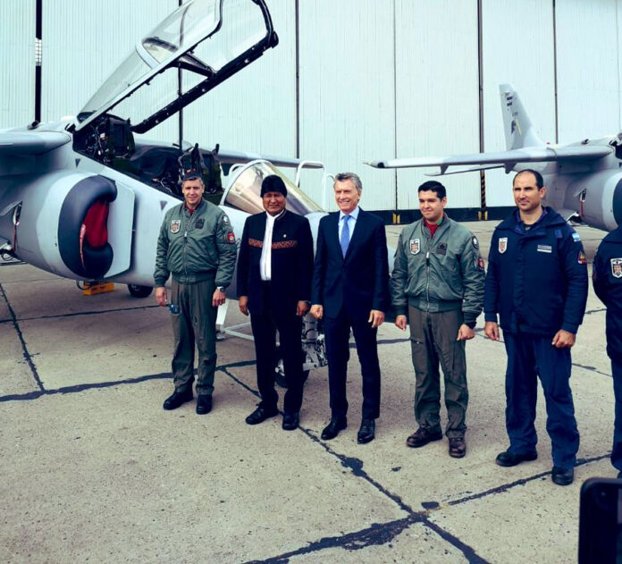 Evo Morales con Macri en El Palomar