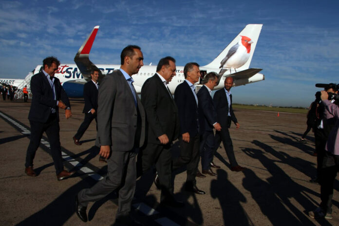Macri en Aeropuerto de El Palomar