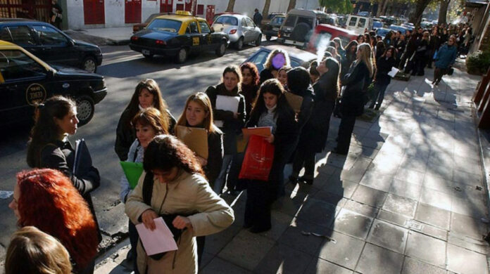 Caída del empleo