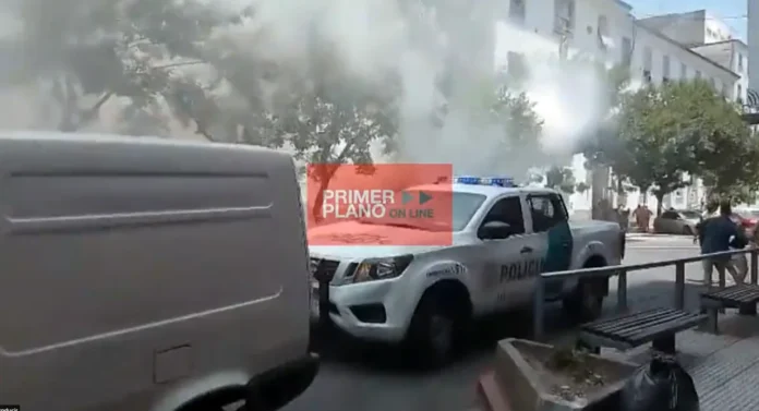 Incendio puesto de diarios