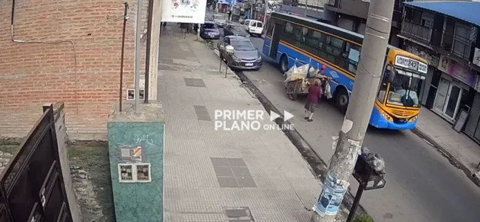 Abuela atropellada por colectivo