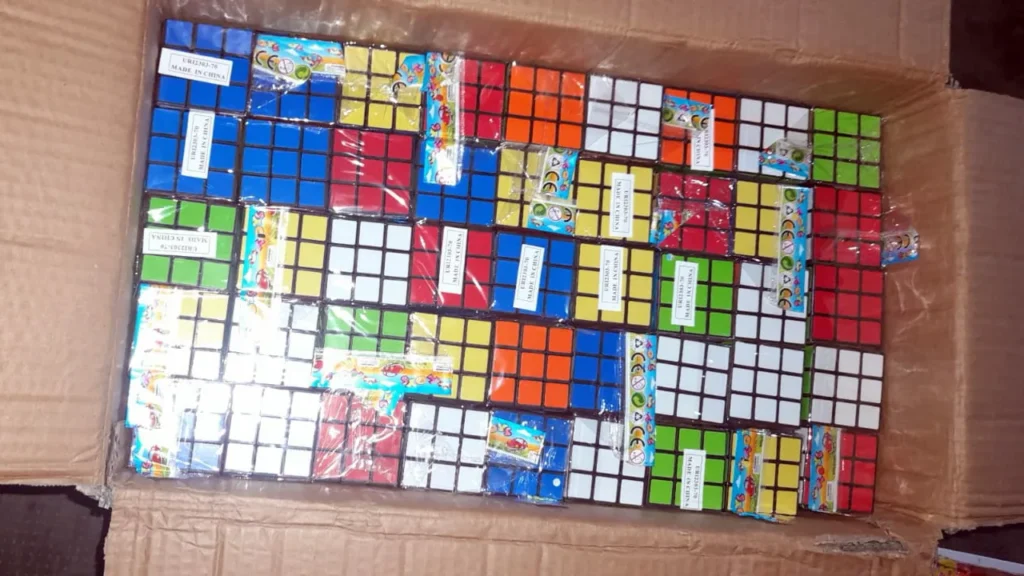 Juguetes truchos decomisados