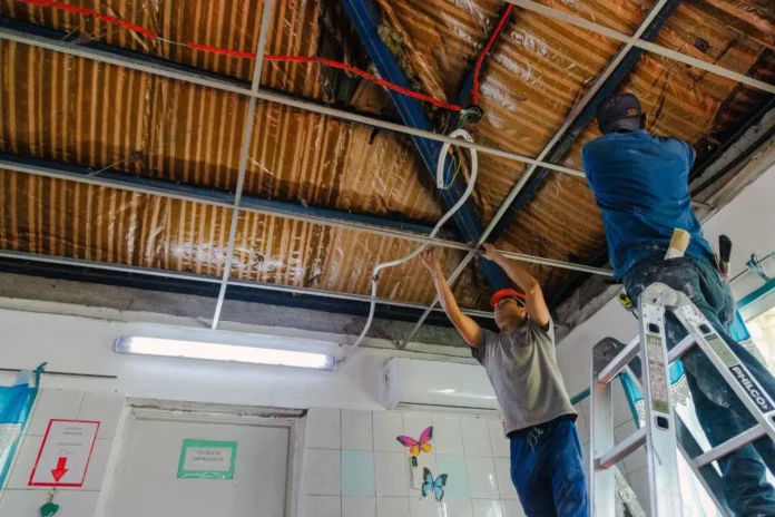 Obras en escuelas de Hurlingham