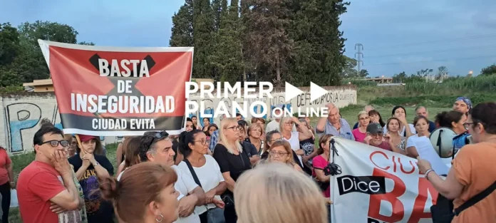 Marcha por seguridad en Ciudad Evita