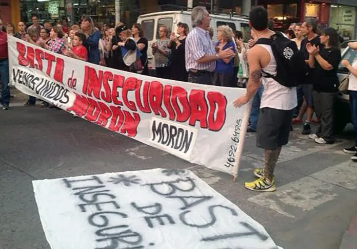 Reclamo por seguridad en Morón