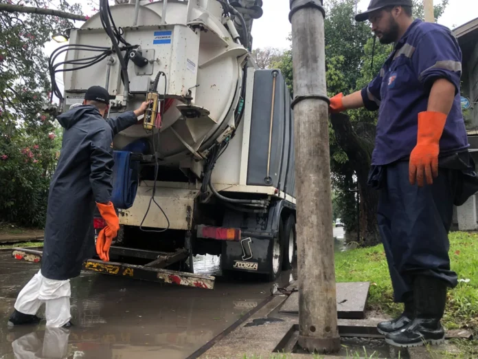 Emergencia por el temporal en Tres de Febrero