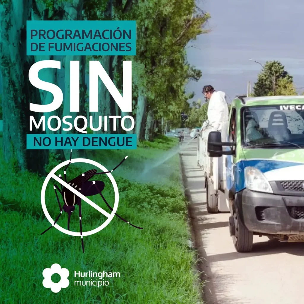 Hurlingham fumiga contra el dengue