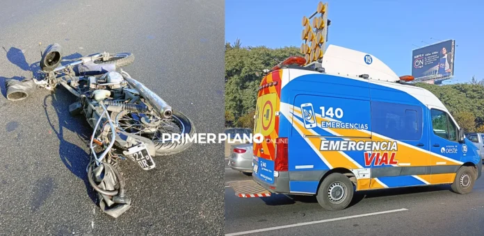 Motociclista fallecido en Acceso Oeste