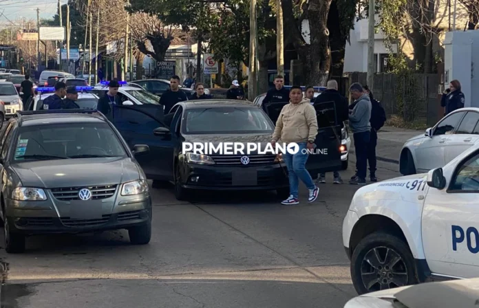 Persecución y choque en Castelar norte