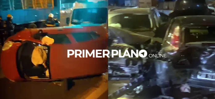 Choque en cadena en Acceso Oeste