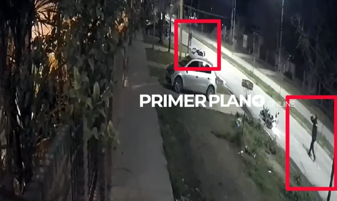 Motochorro baleado en Moreno