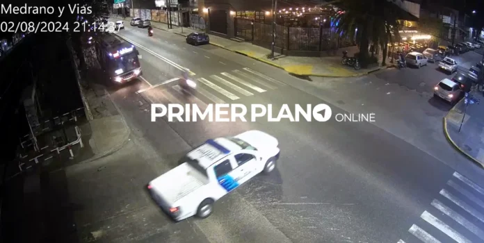 Choque moto contra patrullero en Ituzaingó