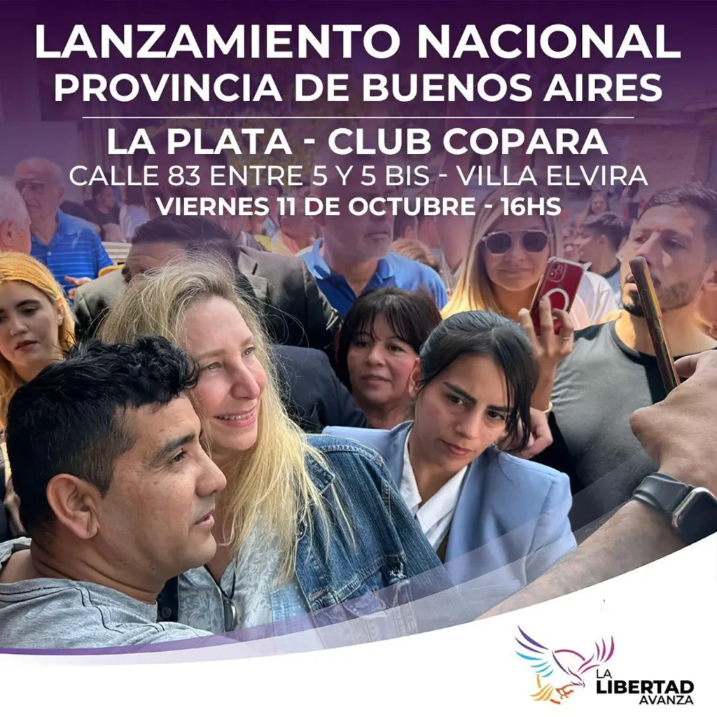 Acto de La Libertad Avanza en La Plata