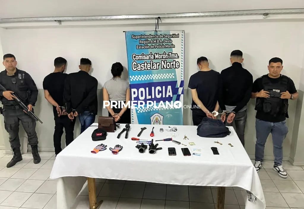 Banda detenida en Castelar norte
