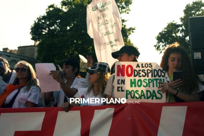 Protestas en el hospital Posadas