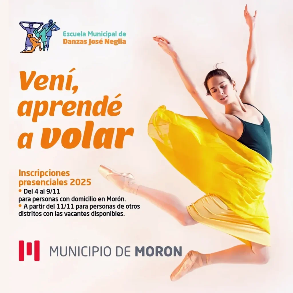 Inscripción a la escuela de danzas en Morón