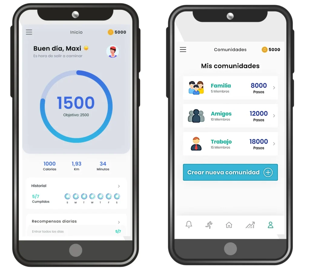 Nueva aplicación para control de pasos