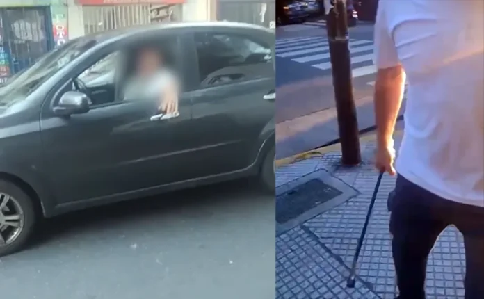 Conductor agresor sin licencia