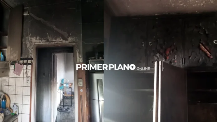 Incendio en vivienda de José Ingenieros