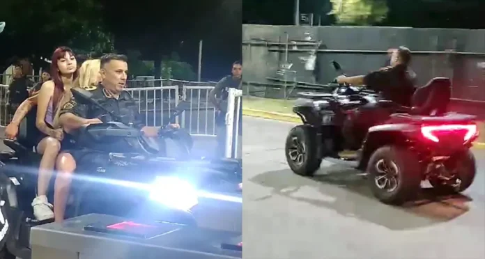 Comisario en recital de Los Piojos