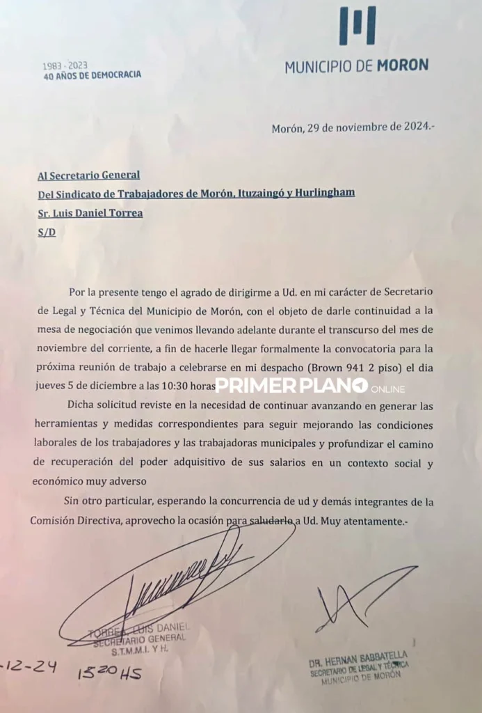 Conflicto con municipales de Morón