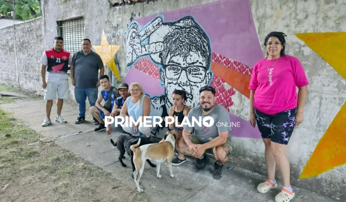 Mural en homenaje a Mauro Benítez