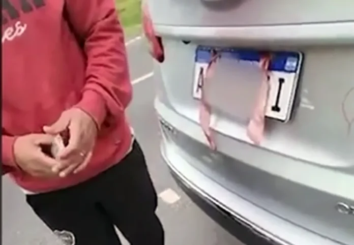 Multas por circular con patentes tapadas