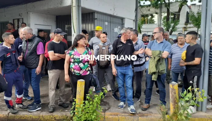 Protesta de municipales de Morón
