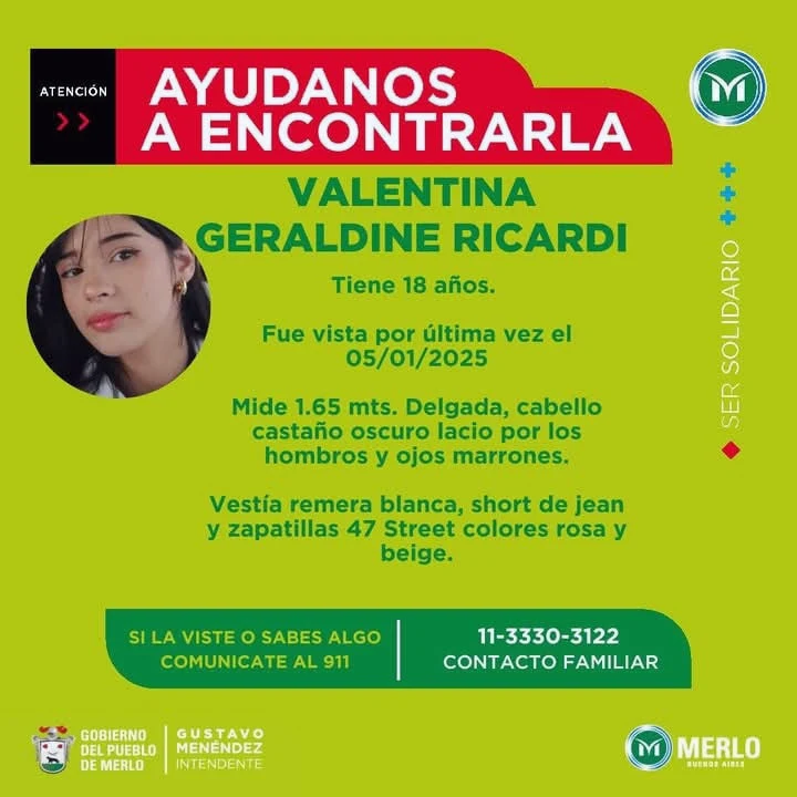 La búsqueda de Valentina Ricaldi