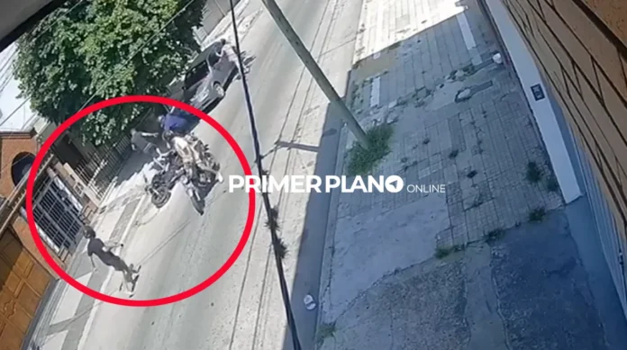 Ataque de motochorros en Ramos