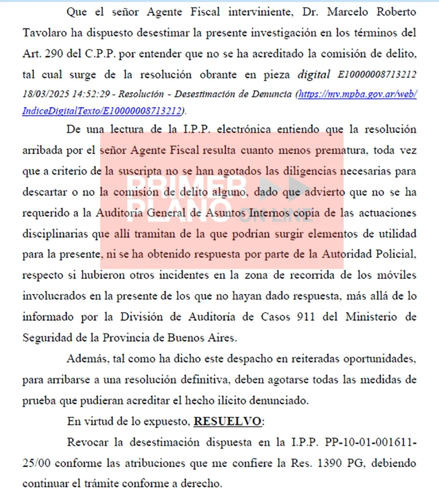 Protesta policial en Ituzaingó