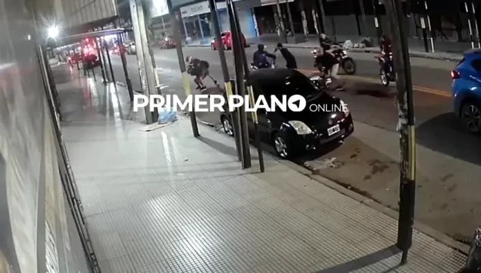 Emboscada de motochorros en Luzuriaga