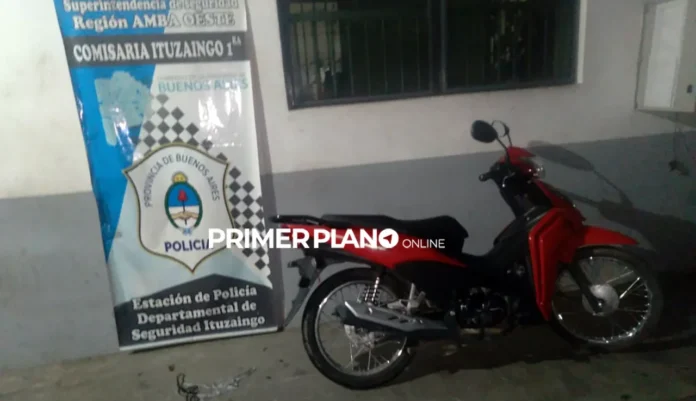 Moto recuperada en Ituzaingó