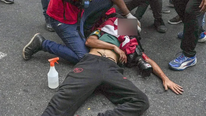 Represión en la marcha de los jubilados