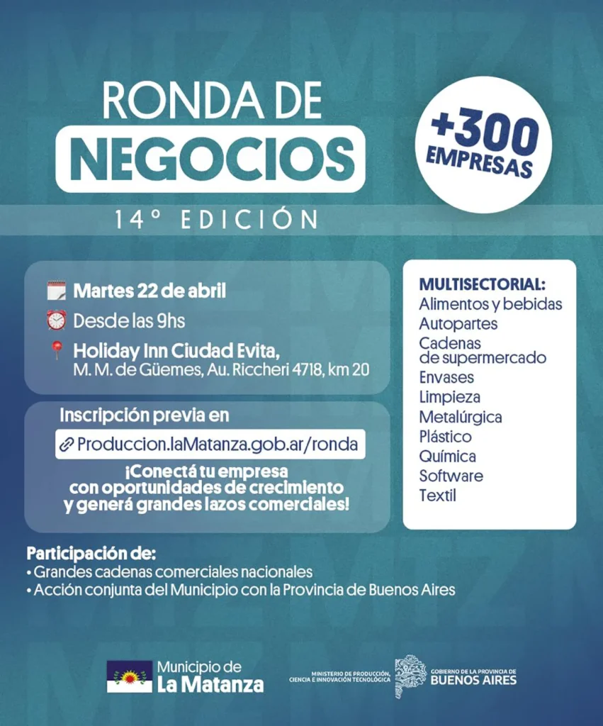 Ronda de negocios en La Matanza