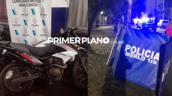 Motochorro muerto en Merlo