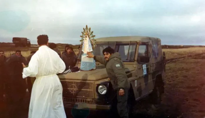 Virgen de Luján malvinera