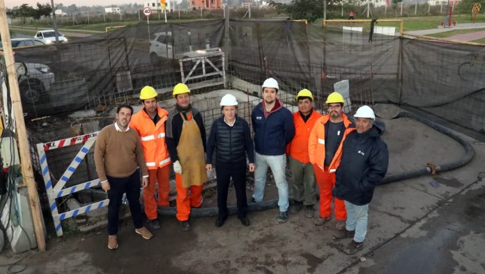 Obra de cloacas en San Miguel
