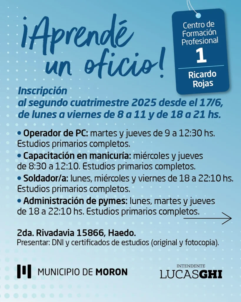 Formación en oficios Morón